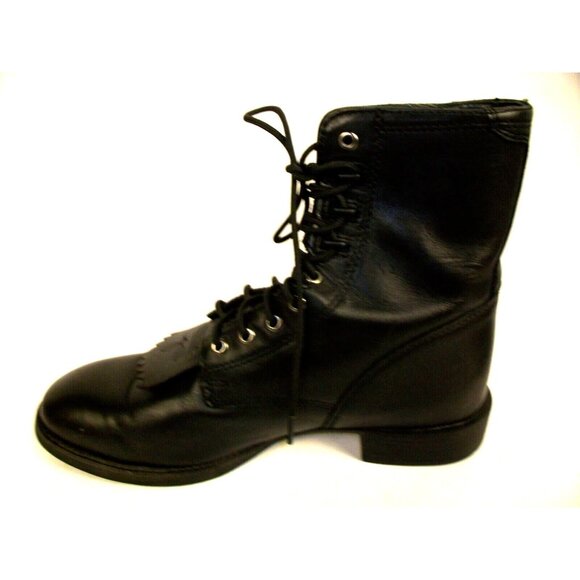 Ariat Heritage Lacer II Boots Women 7.5 Black Leather Western GREAT CONDITION! - Picture 5 of 12